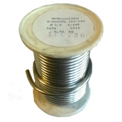 Metalloglobus gyantás forrasztóón SN60PB 3,0mm